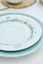 Assiette Plate Jolie Points Or Bleu 26.5cm