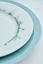 Assiette Plate Jolie Points Or Bleu 26.5cm
