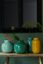 Oval Metal Vase Yellow 30 cm