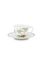 Espresso Tasse & Untertasse Jolie Punkte Gold Blau