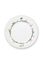 Assiette Plate Jolie Points Or Bleu 26.5cm