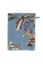 Lot de 3 Gants de Toilette Secret Garden Bleu 16x22 set a 3
