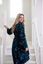 Bathrobe Les Fleurs Dark Blue