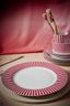 Royal Stripes Dinerbord Donkerroze 26.5cm