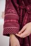 Badjas Jasmin Jacquard Donkerroze
