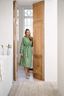Badjas Jasmin Jacquard Groen