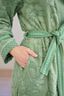 Badjas Jasmin Jacquard Groen