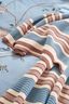 Throw Bonsoir Combistripe Bleu
