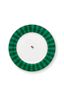 Love Birds Assiette Plate Rayures Vert 26.5cm