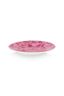 Assiette à Petit Four Jolie Fleurs Rose 12cm