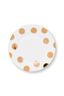 Set/2 Plates Dot Delight White/Gold 21cm