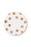 Set/2 Plates Dot Delight White/Gold 23cm