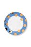 Set/2 Ontbijtborden Dot Delight Lichtblauw/Goud 23cm