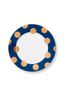Set/2 Ontbijtborden Dot Delight Navy/Goud 21cm