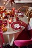 Dinerbord Love Birds Donkerrood 26.5cm