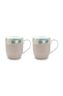 Blushing Birds Set of 2 Mugs Small Khaki