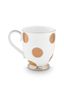Tasse de Grande Taille Dot Delight Blanc-Or
