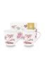 Set/2 Mugs Small Jolie Dots Gold Pink