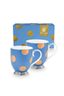 Set/2 Tassen Dot Delight Hellblau/Gold 350ml
