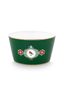 Kom Love Birds Medallion Donkergroen 15cm