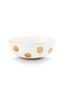 Set/2 Kommen Dot Delight Wit/Goud 20cm