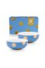 Set/2 Bol Dot Delight Bleu Clair/Or 15cm