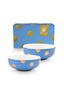 Set/2 Kommen Dot Delight Lichtblauw/Goud 20cm