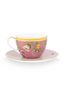 La Majorelle Cappuccino Kop & Schotel Roze