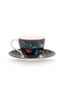 Espresso Cup and Saucer Berry Blues Blue