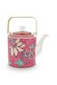 Giftset Teapot Oriental Flower Festival Dark Pink