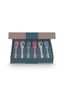 Oriental Flower Festival Set/6 Theelepels Blauw