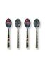 Set/4 Geëmailleerde Lepels Berry Blues