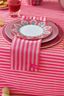 Stripes Set/4 Servetten Roze