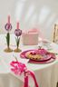 Set/2 Tulp Kandelaars Metaal Lila