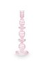 Kandelaar Glas Swirl Roze 28cm