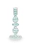 Kandelaar Glas Swirl Licht Blauw 20cm