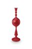 Kaarsenhouder Metalen Bol Donkerrood 44cm