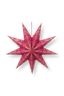 Kerstster Papier Overall Print Rood 60cm