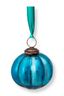 Weihnachtskugel Glas Blau 7.5cm