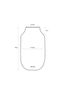 Oval Metal Vase Yellow 30 cm