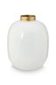 Vase en Métal Blanc 32cm
