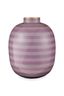 Metalen Vaas Stripes Lila 32cm