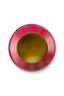 Vase en Métal Rayures Rouge Foncé 29cm