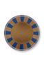 Vaas Metaal Strepen Navy/Goud 29cm