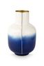 Vaas Metaal Pip & The Blue Bird Dip Dye Blauw 30cm