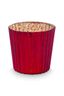 Set/4 Theelichthouders Glas Rood 7cm