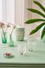 Set/2 Waterglazen Bloem Wit