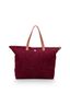 Tote Bag Velvet Quiltey Days Rood