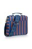 Frances Schoudertas Small Streep Blauw