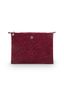 Toilettas Groot Velvet Quiltey Days Rood